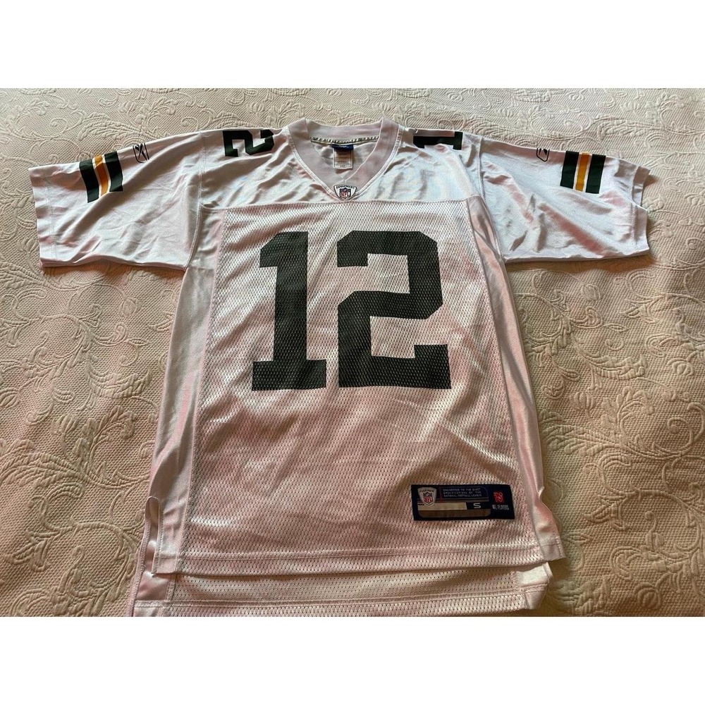 Green Bay Packers #12 Aaron Rodgers Jersey Mesh Oversized Men Small